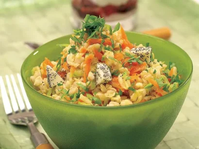 Havuçlu Ve Kabaklı Buğday Salatası tarifi