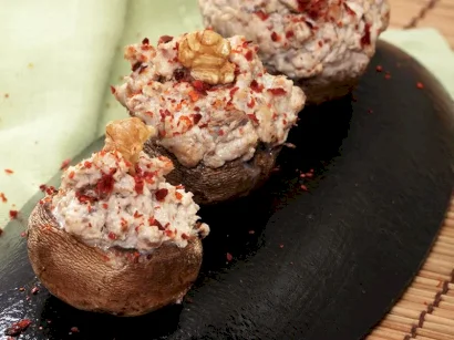 Mantar Çanağında Et Meze tarifi