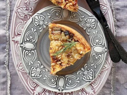 Pırasalı Ve Keçi Peynirli Kiş tarifi