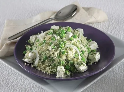 Bahçe Bezelyeli Bulgur Salatası tarifi