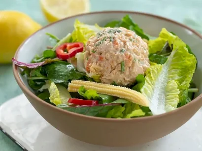 Somon Ezmeli Salata tarifi