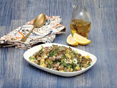 Tavuk Ciğerli Patates Salatası tarifi