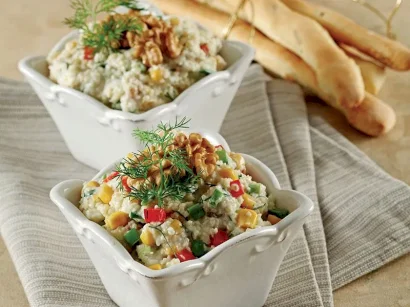 Yoğurtlu Bulgur Salatası tarifi
