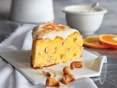 Portakal Kremalı Kajulu Kek tarifi