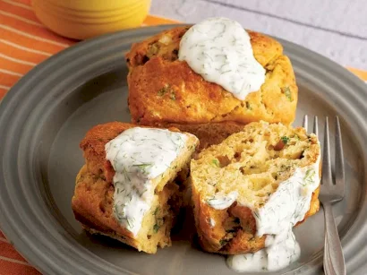 Taze Soğanlı Yoğurt Kek tarifi