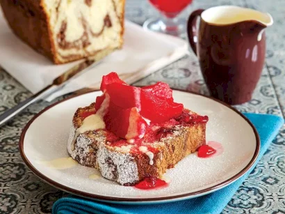 Vanilya Kremalı Ve Ayva Tatlılı Kek tarifi