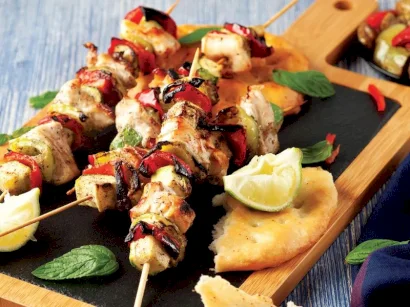 Sebzeli Tavuk Şiş tarifi