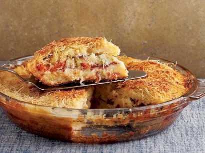 Pastırmalı Kadayıf Börek tarifi