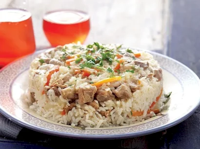 Kuzu Etli Katlı Pilav tarifi