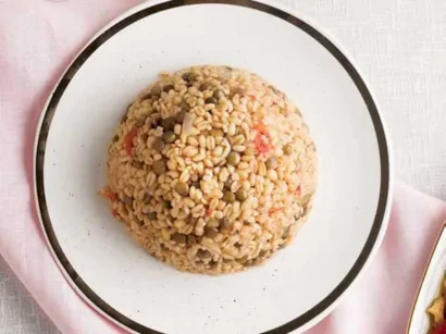 Yeşil Mercimekli Bulgur Pilavı tarifi