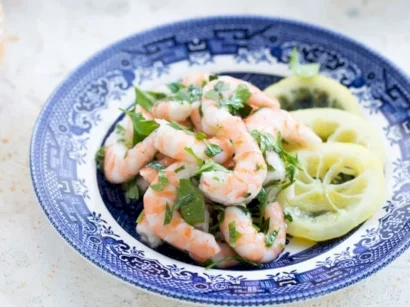 Rezeneli Karides Söğüş tarifi