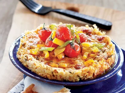 Biberli Ve Domates Soslu Fırında Peynir tarifi