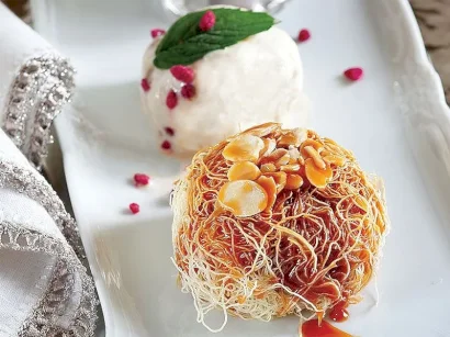 Karamel Soslu Elmalı Kadayıf Tatlısı tarifi