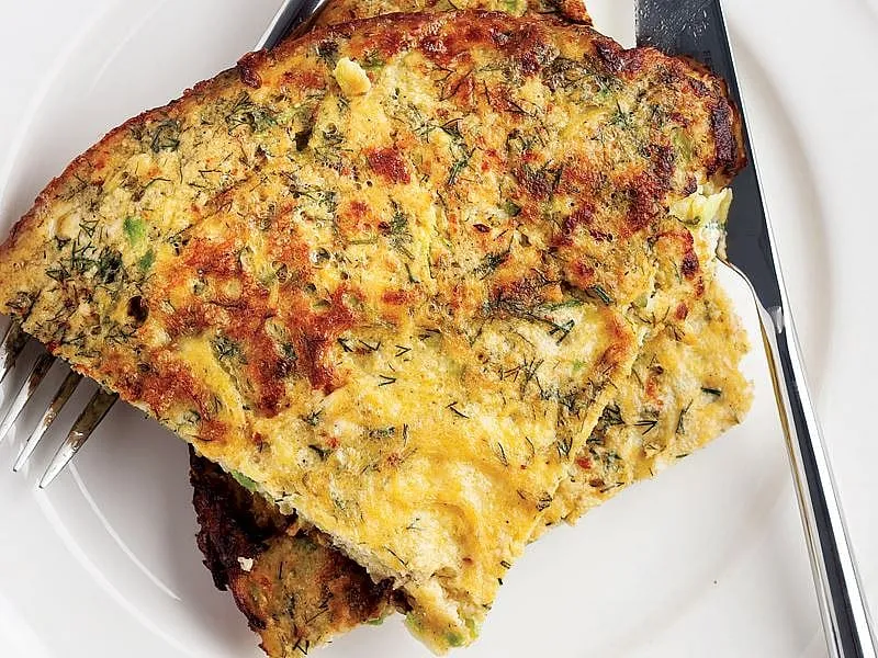 Kabaklı Ve Dereotlu Omlet tarifi