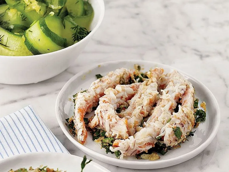 Limon Soslu Karides (Dereotlu Ilık Salata İle Birlikte) tarifi